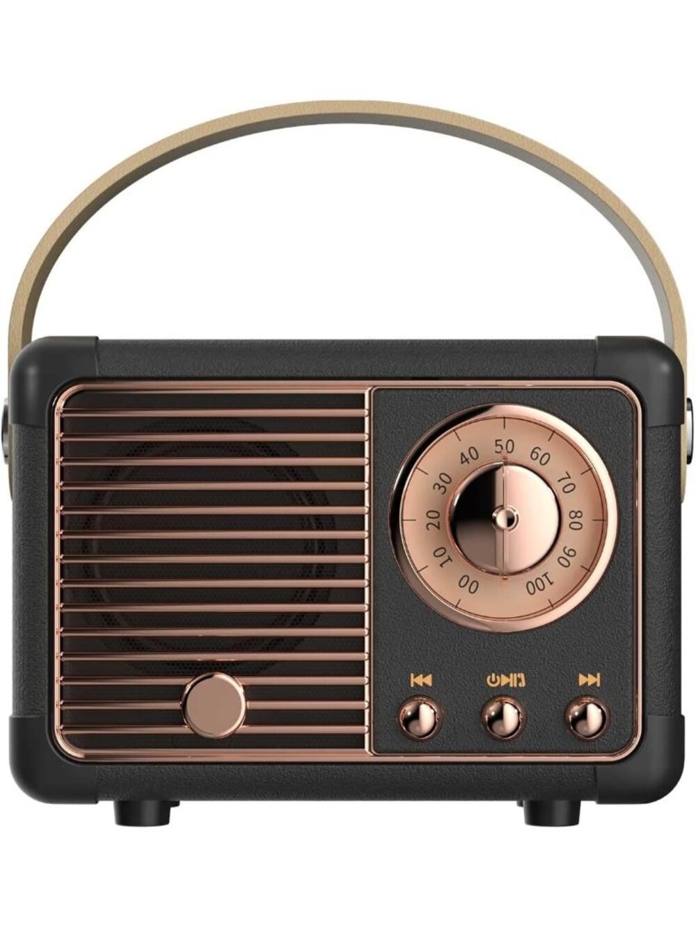 New Retro Bluetooth Speaker, Small Vintage Decor, Birthday Gifts Black